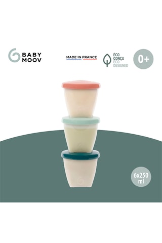 6 boîtes de conservation biosourcées - 250 ml