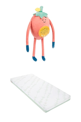 Matelas antibactérien Cosy'Lite - 70 x 140 cm et Veilleuse Barnabe Fraise - Dès la naissance