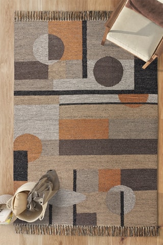 Tapis Chandia - Marron et orange