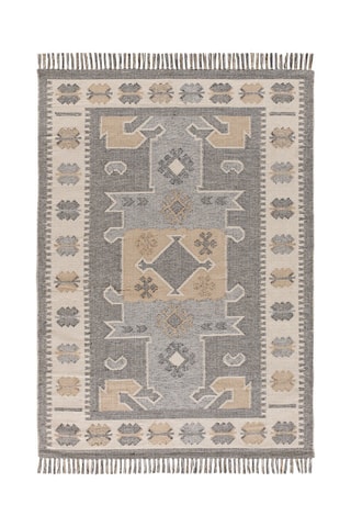 Tapis Chandia - Beige et bleu
