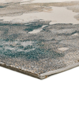 Tapis Sara Beige et bleu