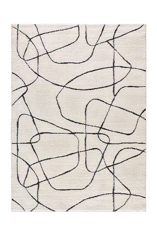 Tapis Blanche Blanc et noir