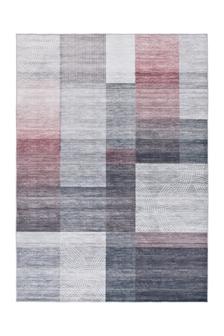Tapis Class - Gris et rouge