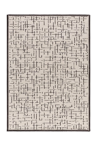 Tapis Retro - Blanc et noir