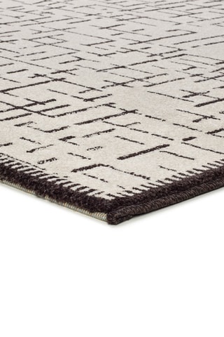 Tapis Retro - Blanc et noir