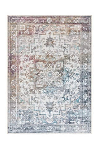 Tapis Class - Bleu et rose