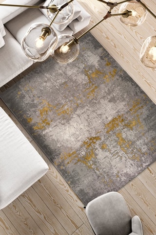 Tapis Chantal Gris et doré