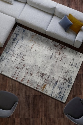 Tapis Graceful Blanc et gris