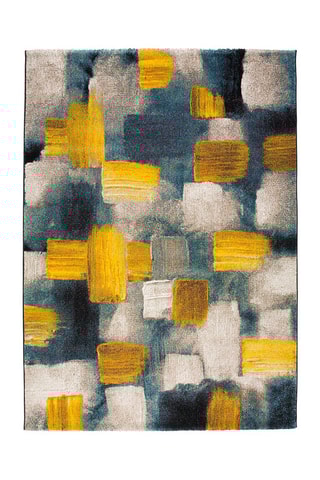 Tapis Lienzo Jaune et bleu