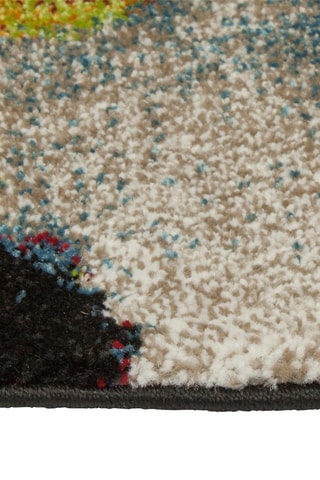 Tapis Lienzo Jaune et bleu