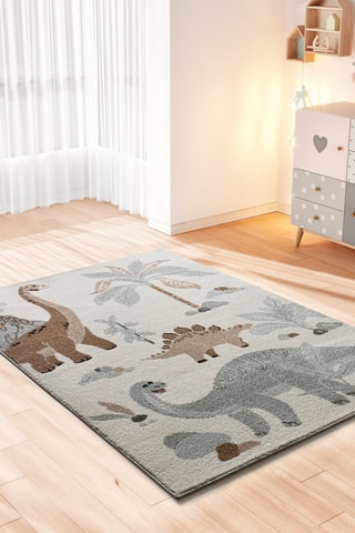 Tapis Beats Blanc, gris et marron