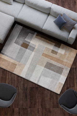 Tapis Aydin Beige et gris