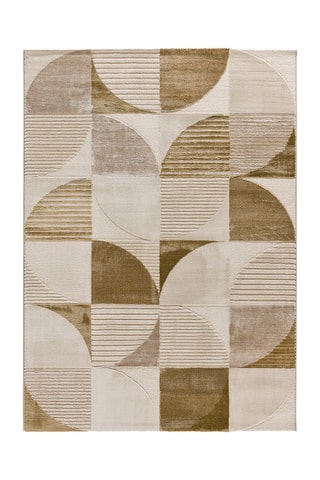 Tapis Melfi - Blanc et kaki