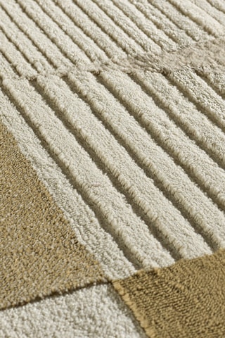 Tapis Melfi - Blanc et kaki