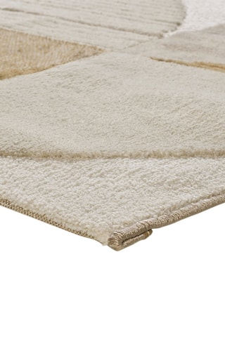 Tapis Melfi - Blanc et kaki