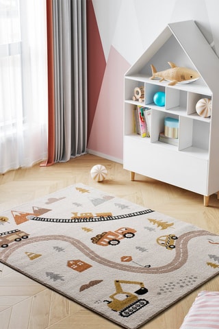 Tapis Beats - Beige et marron