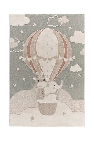 Tapis Clown - Vert et beige