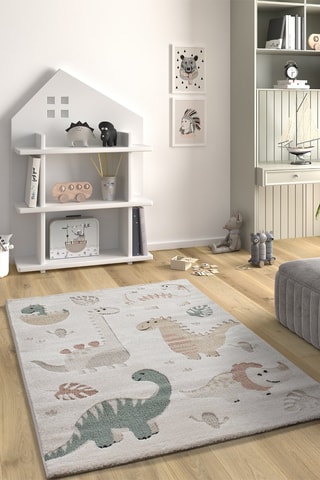 Tapis Clown - Beige et vert