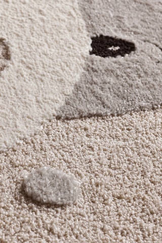 Tapis Clown - Taupe et gris clair