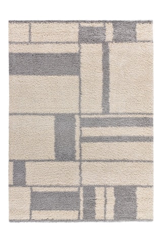 Tapis Helia - Beige et gris foncé