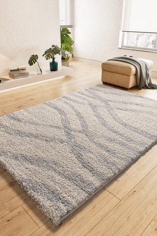 Tapis Helia - Beige et gris foncé