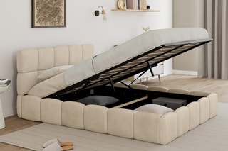 Lit-coffre avec sommier Bubble - Couchage 140 x 190 cm