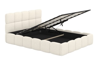 Lit-coffre avec sommier Bubble - Couchage 140 x 190 cm