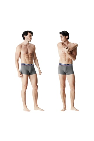 2 boxers - Noir et gris - Pierre Cardin