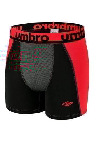 6 boxers - Noir, gris et bleu - Umbro