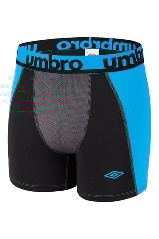 6 boxers - Noir, gris et bleu - Umbro