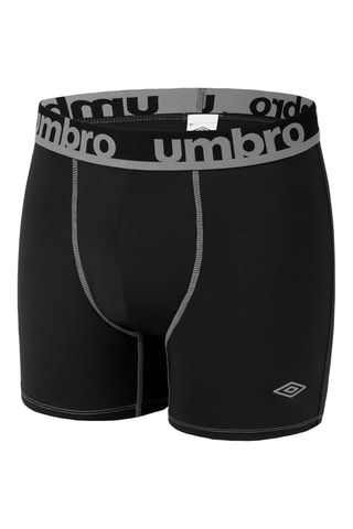 6 boxers - Noir, gris et bleu - Umbro