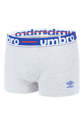 6 boxers - Noir, bleu roi et gris chiné - Umbro