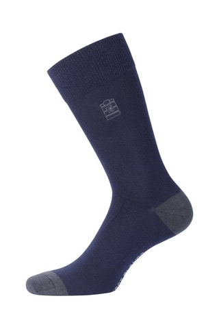 6 paires de chaussettes - Bleu marine et bordeaux - Serge Blanco
