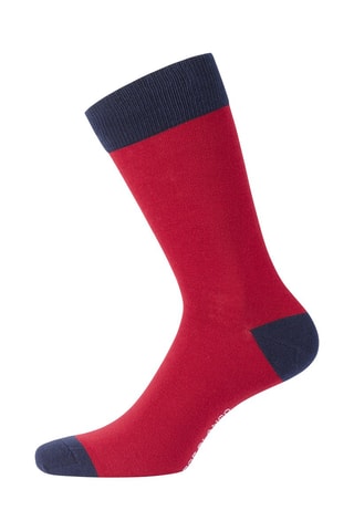 6 paires de chaussettes - Bleu marine et bordeaux - Serge Blanco