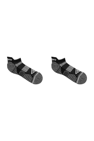 2 paires de socquettes - Gris et noir - Umbro