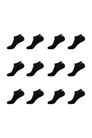 12 paires de socquettes Fila - Noir