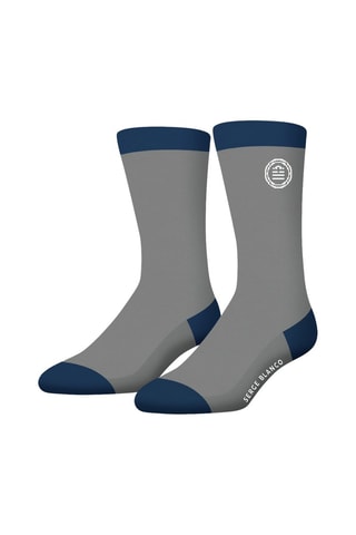 3 paires de chaussettes  - Bleu et gris - Serge Blanco