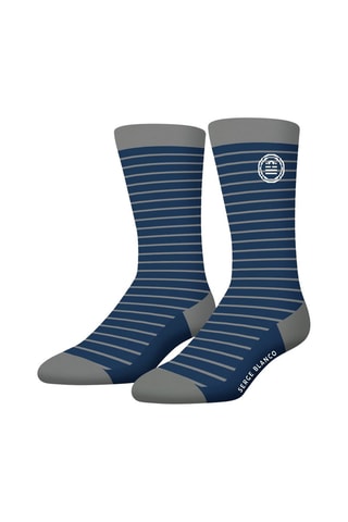 3 paires de chaussettes  - Bleu et gris - Serge Blanco