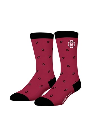 3 paires de chaussettes - Noir et rouge - Serge Blanco