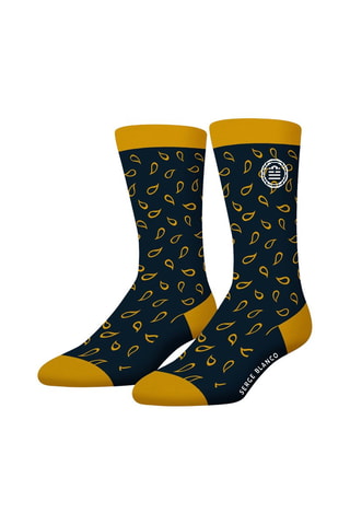 3 paires de chaussettes -  Jaune et bleu - Serge Blanco