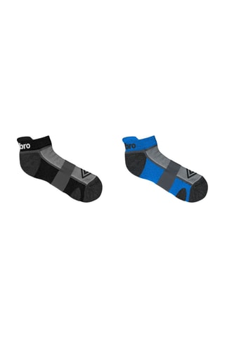 2 paires de socquettes - Gris et bleu - Umbro