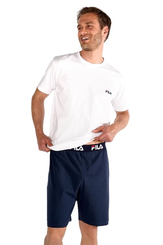 Pyjama - Blanc et bleu marine - Fila