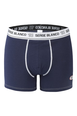 2 boxers - Bleu marine et noir - Serge Blanco