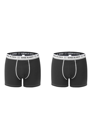 2 boxers - Noir - Serge Blanco