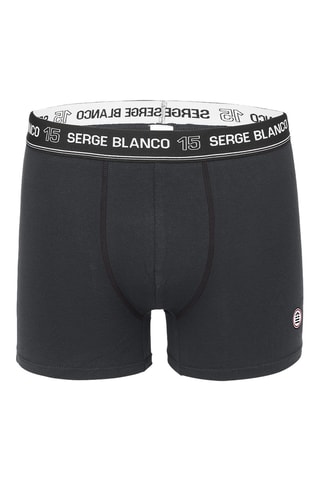 2 boxers - Gris et noir - Serge Blanco