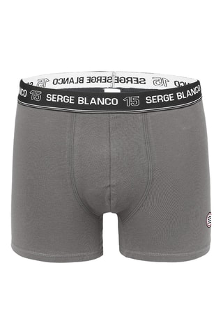 2 boxers - Gris et noir - Serge Blanco