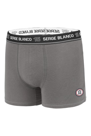 2 boxers - Gris et noir - Serge Blanco
