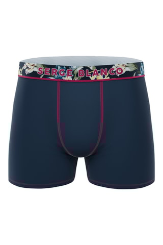 2 boxers - Noir et bleu marine - Serge Blanco