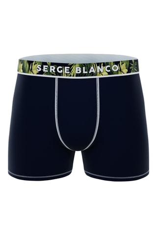 2 boxers - Noir et bleu marine - Serge Blanco