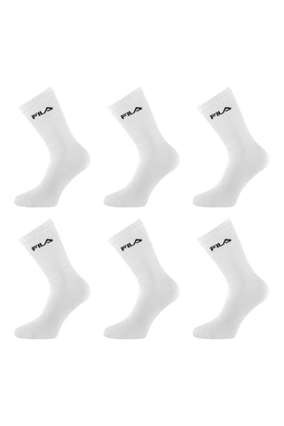 6 paires de chaussettes - Blanc - Fila